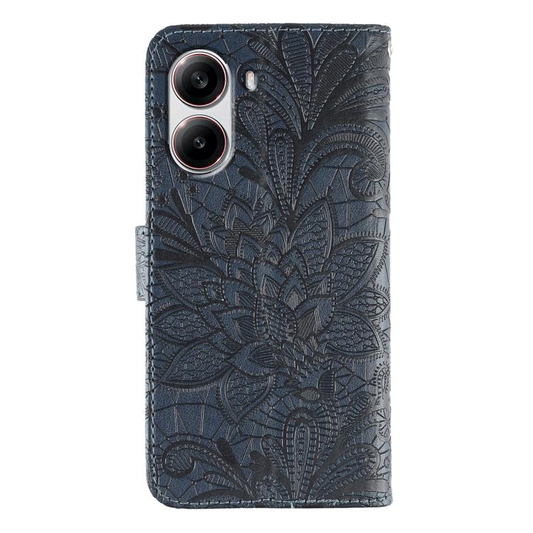 For Xiaomi Poco X7 Pro Lace Flower Embossing Flip Leather Phone Case