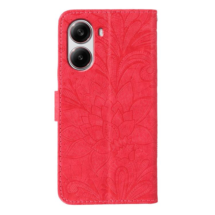 For Xiaomi Poco X7 Pro Lace Flower Embossing Flip Leather Phone Case