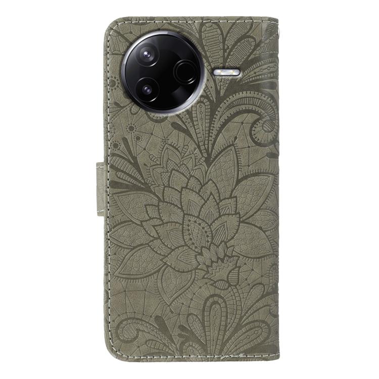 For Xiaomi Poco F7 Pro / Redmi K80 Lace Flower Embossing Flip Leather Phone Case