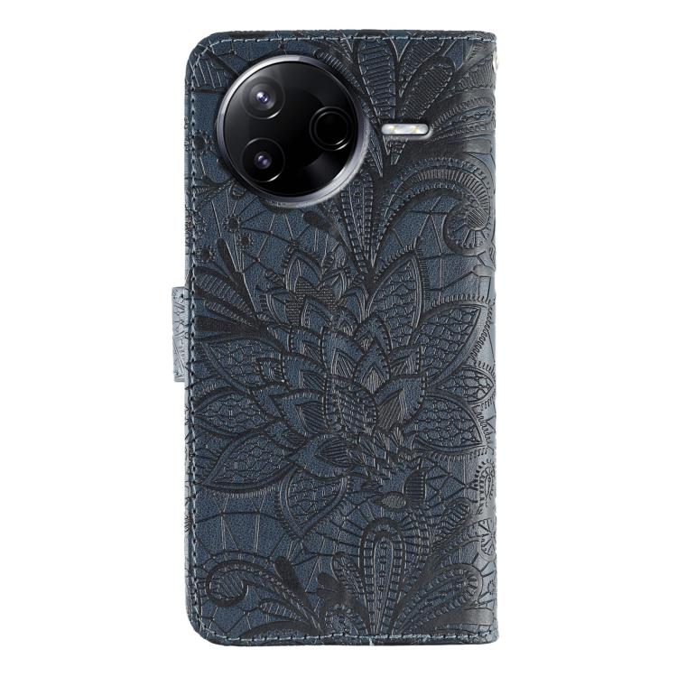 For Xiaomi Poco F7 Pro / Redmi K80 Lace Flower Embossing Flip Leather Phone Case