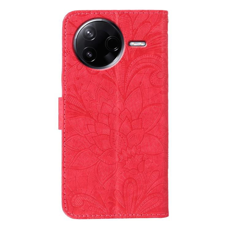 For Xiaomi Poco F7 Pro / Redmi K80 Lace Flower Embossing Flip Leather Phone Case
