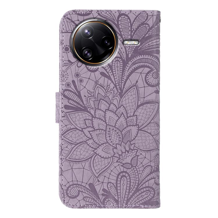 For Xiaomi Poco F7 Ultra / Redmi K80 Pro Lace Flower Embossing Flip Leather Phone Case