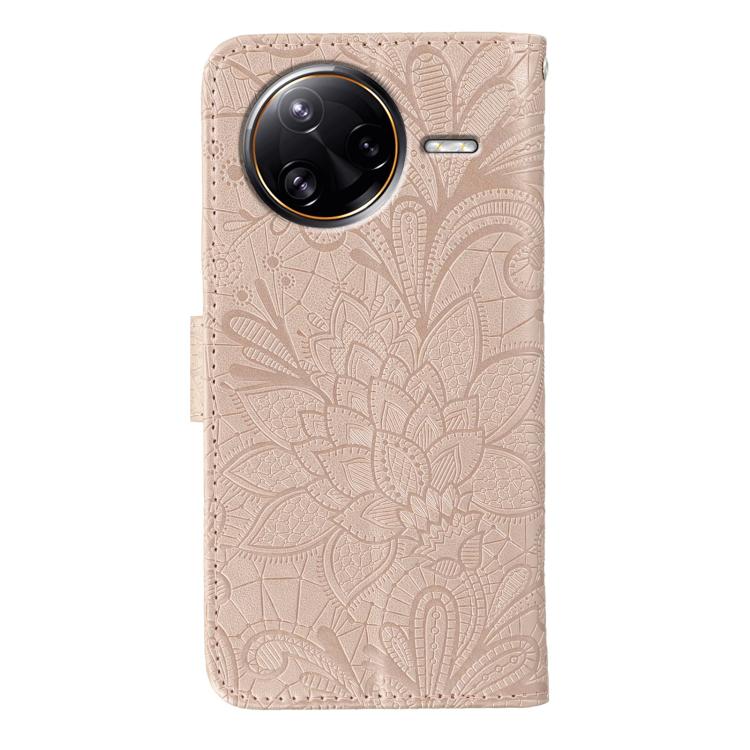 For Xiaomi Poco F7 Ultra / Redmi K80 Pro Lace Flower Embossing Flip Leather Phone Case