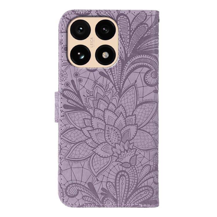 For Xiaomi 15T 5G Lace Flower Embossing Flip Leather Phone Case