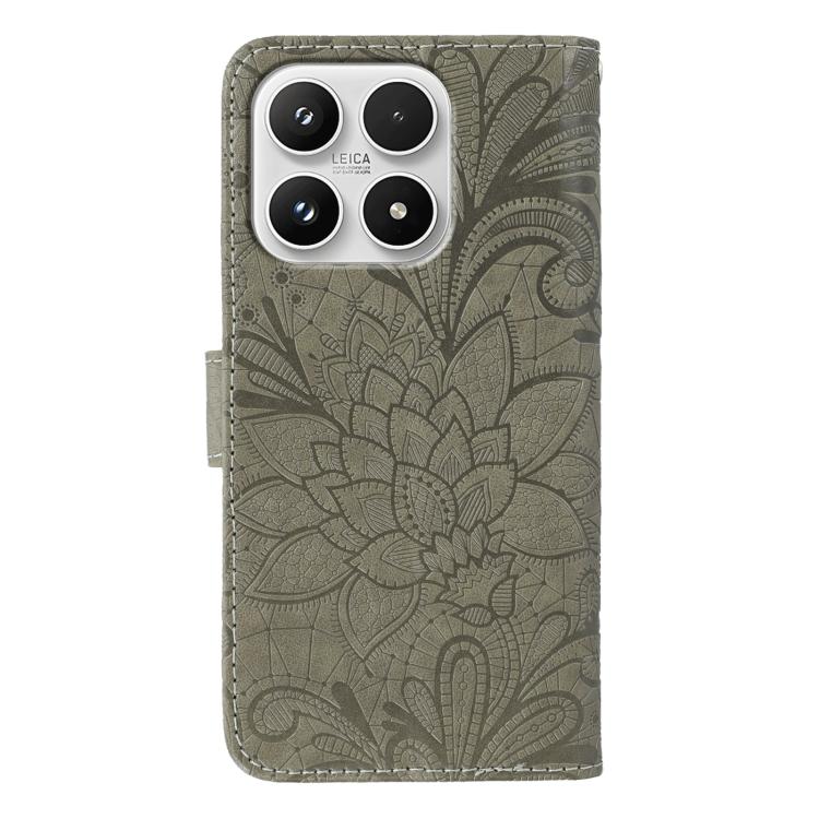 For Xiaomi 17 Lace Flower Embossing Flip Leather Phone Case
