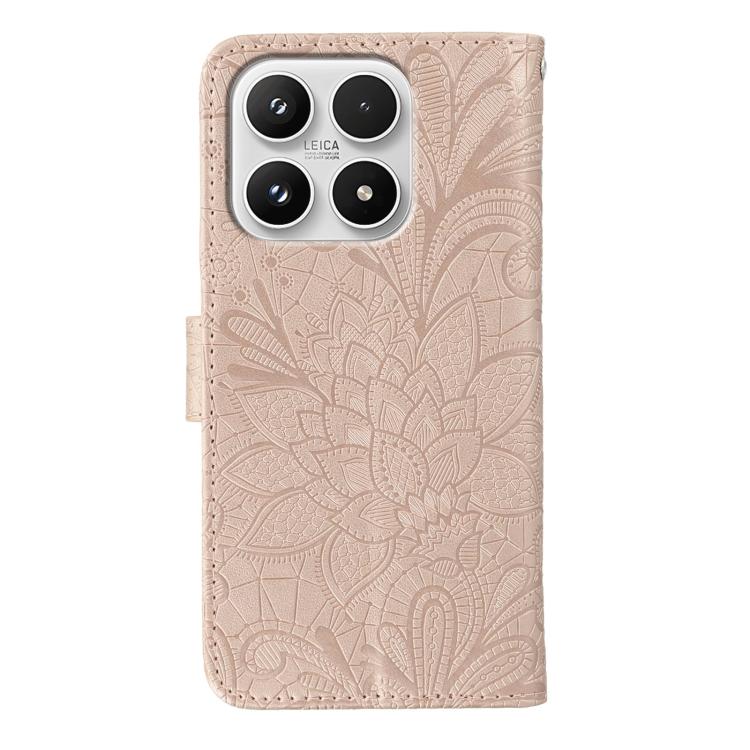 For Xiaomi 17 Lace Flower Embossing Flip Leather Phone Case