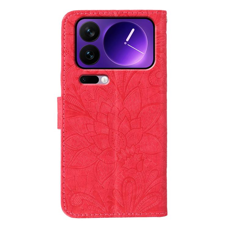 For Xiaomi 17 Pro Lace Flower Embossing Flip Leather Phone Case