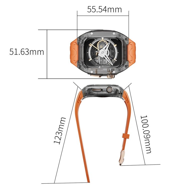 For Apple Watch Series 9 45mm Modified PC Hybrid TPU Watch Case Band