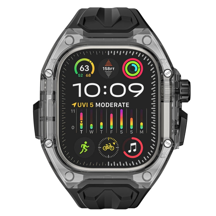 For Apple Watch Ultra 49mm Modified PC Hybrid TPU Watch Case Band