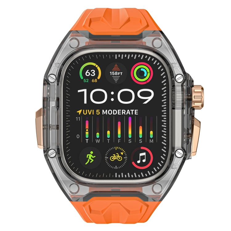 For Apple Watch Ultra 49mm Modified PC Hybrid TPU Watch Case Band