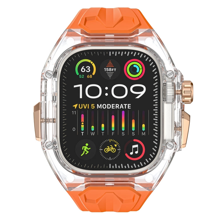 For Apple Watch Ultra 49mm Modified PC Hybrid TPU Watch Case Band
