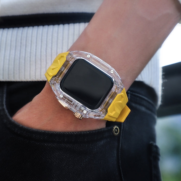 For Apple Watch SE 44mm Modified PC Hybrid TPU Watch Case Band
