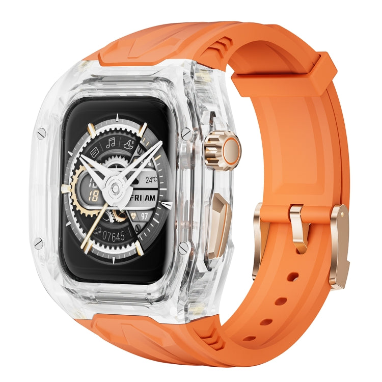 For Apple Watch Series 6 44mm Modified PC Hybrid TPU Watch Case Band