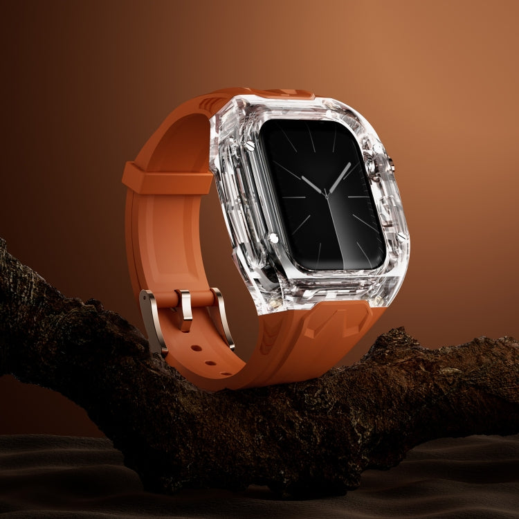 For Apple Watch Series 5 44mm Modified PC Hybrid TPU Watch Case Band