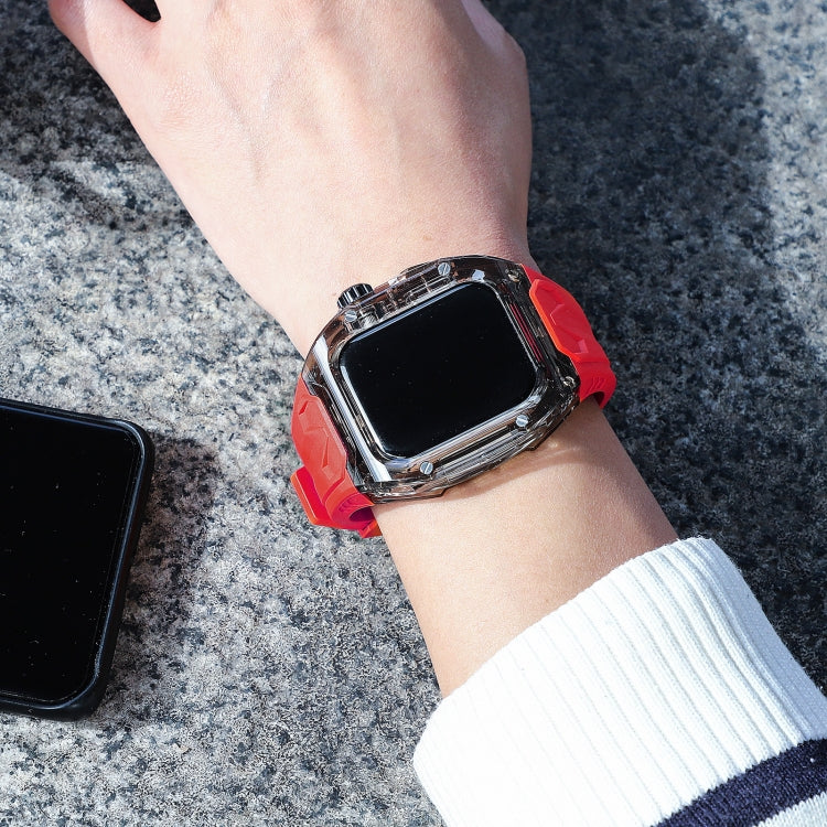 For Apple Watch Series 5 44mm Modified PC Hybrid TPU Watch Case Band