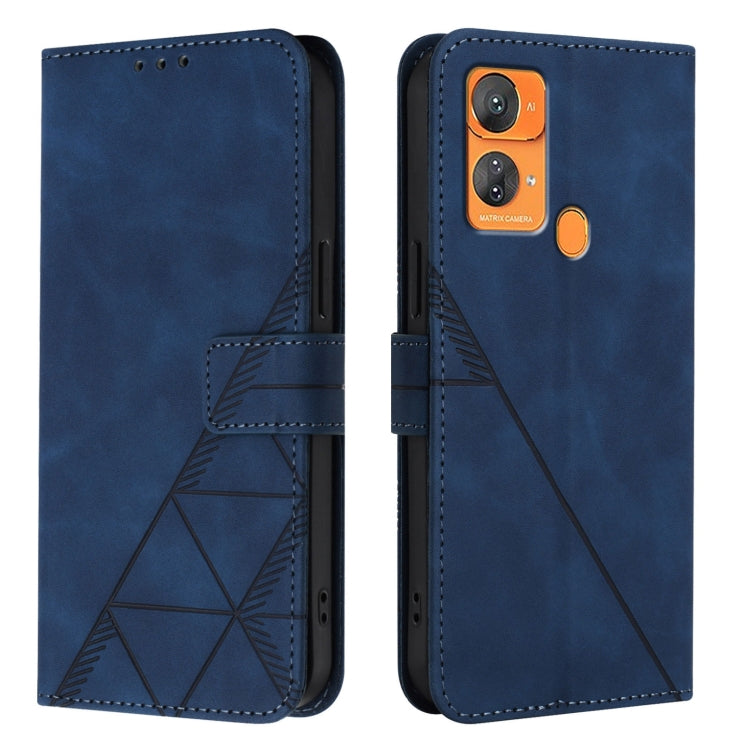 For Oukitel C33 Crossbody 3D Embossed Flip Leather Phone Case