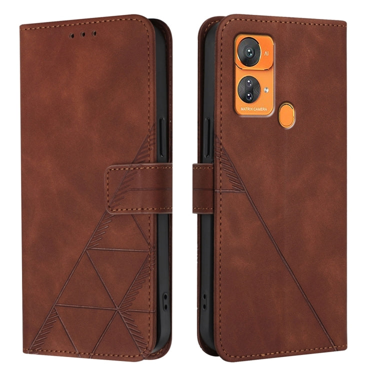 For Oukitel C33 Crossbody 3D Embossed Flip Leather Phone Case