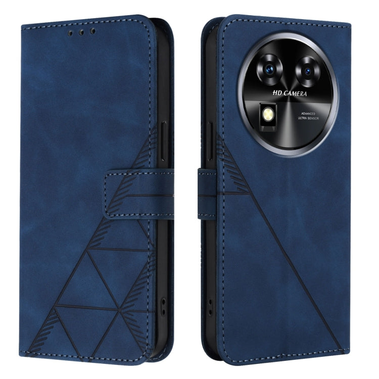 For Oukitel C37 Crossbody 3D Embossed Flip Leather Phone Case
