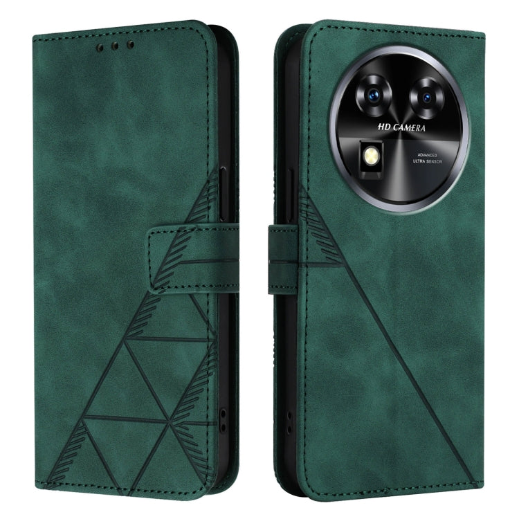 For Oukitel C37 Crossbody 3D Embossed Flip Leather Phone Case