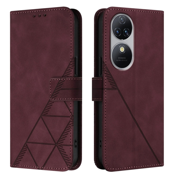 For Oukitel C38 Crossbody 3D Embossed Flip Leather Phone Case