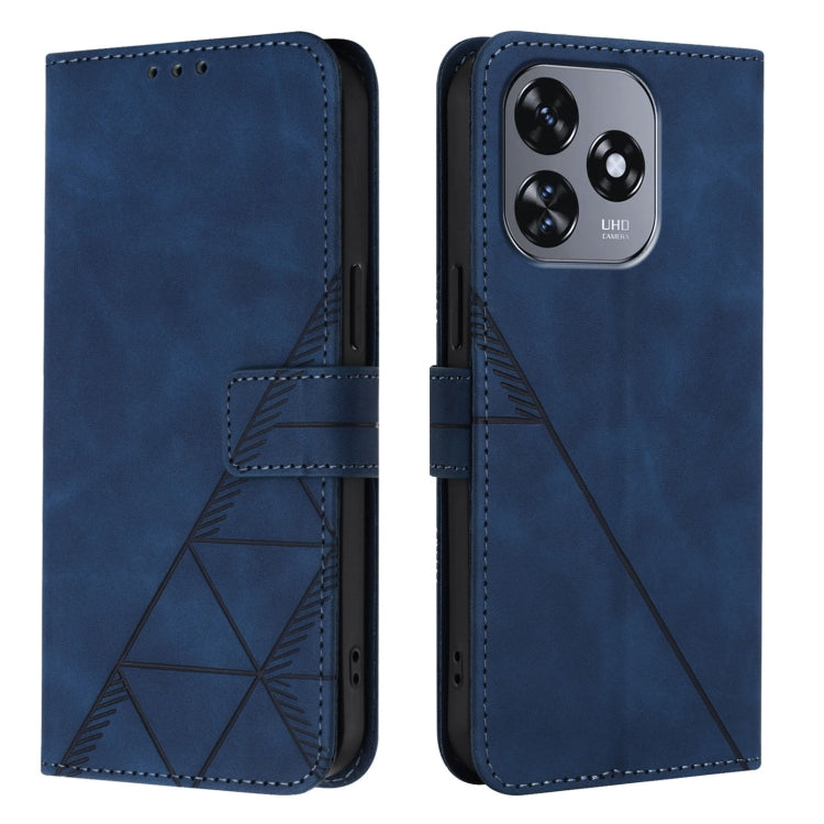 For Oukitel C51 Crossbody 3D Embossed Flip Leather Phone Case