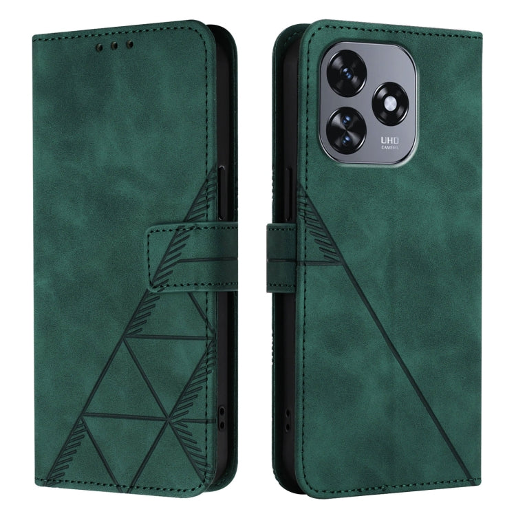 For Oukitel C51 Crossbody 3D Embossed Flip Leather Phone Case