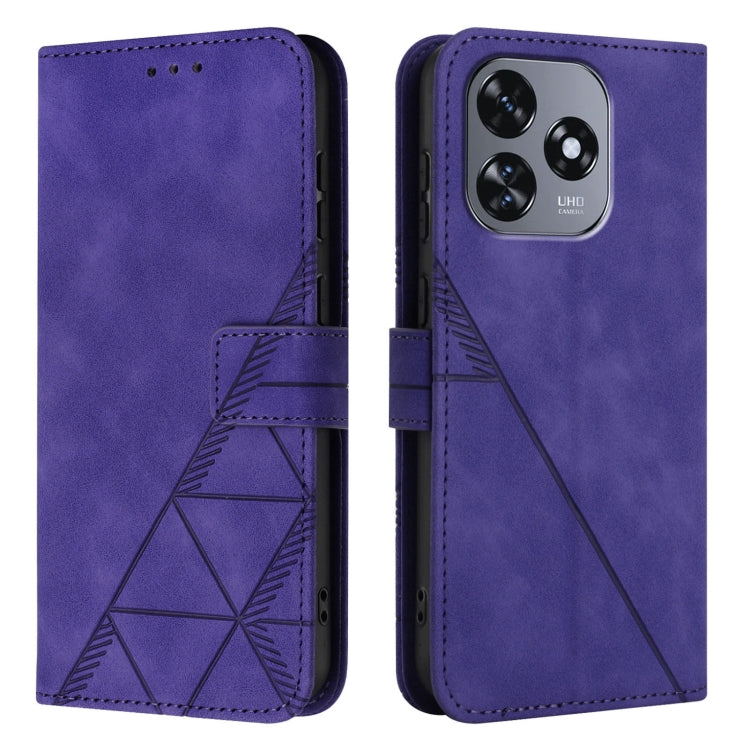 For Oukitel C51 Crossbody 3D Embossed Flip Leather Phone Case