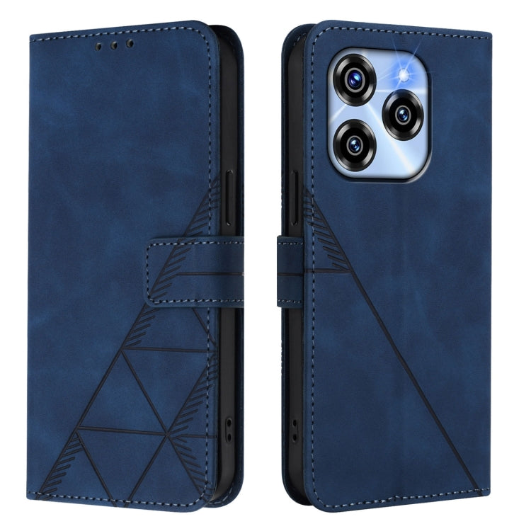 For Oukitel C50 Crossbody 3D Embossed Flip Leather Phone Case