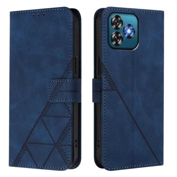 For Oukitel C53 Crossbody 3D Embossed Flip Leather Phone Case