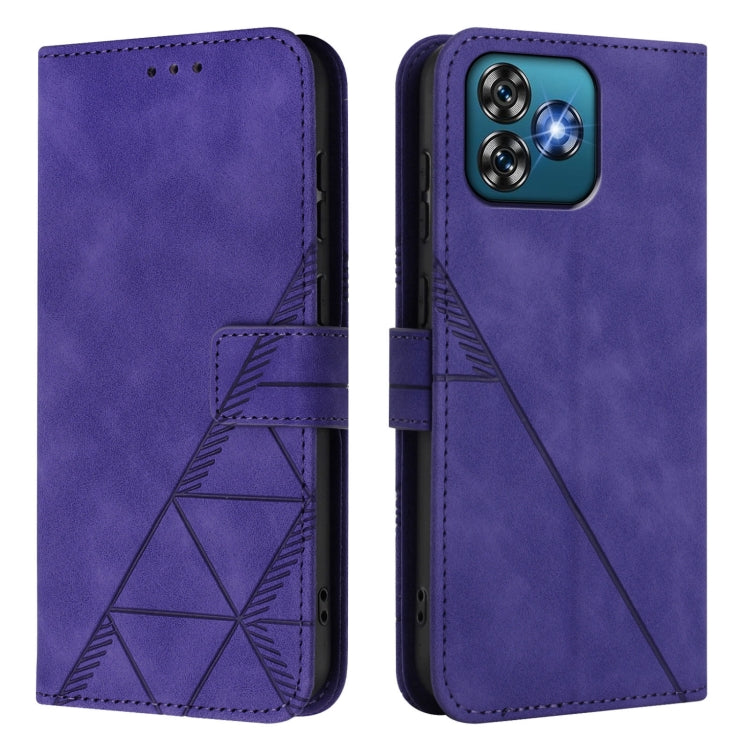 For Oukitel C53 Crossbody 3D Embossed Flip Leather Phone Case