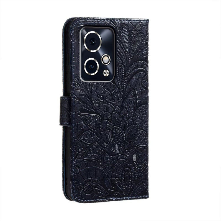 For Honor 90 GT Lace Flower Embossing Flip Leather Phone Case