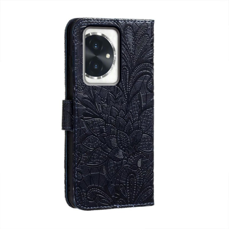 For Honor 100 Lace Flower Embossing Flip Leather Phone Case