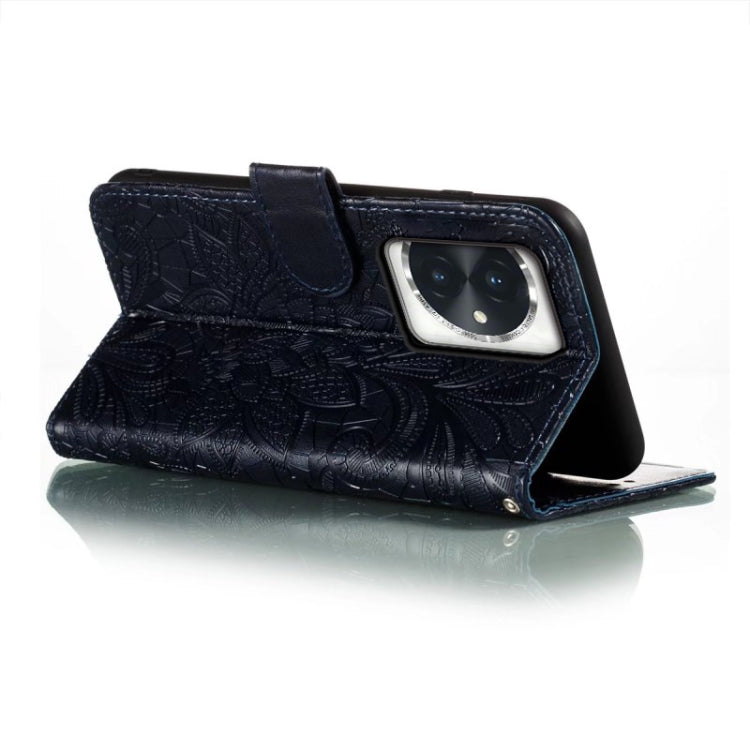 For Honor 100 Lace Flower Embossing Flip Leather Phone Case