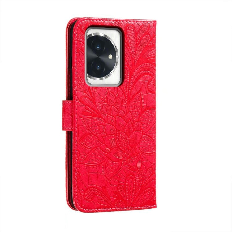 For Honor 100 Lace Flower Embossing Flip Leather Phone Case