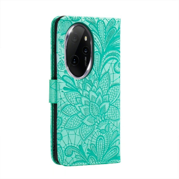 For Honor 100 Pro Lace Flower Embossing Flip Leather Phone Case