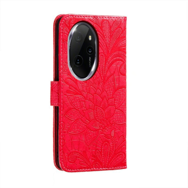 For Honor 100 Pro Lace Flower Embossing Flip Leather Phone Case