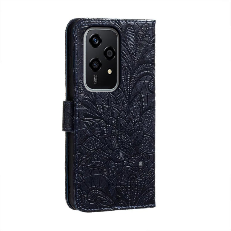 For Honor 200 Lite Global Lace Flower Embossing Flip Leather Phone Case