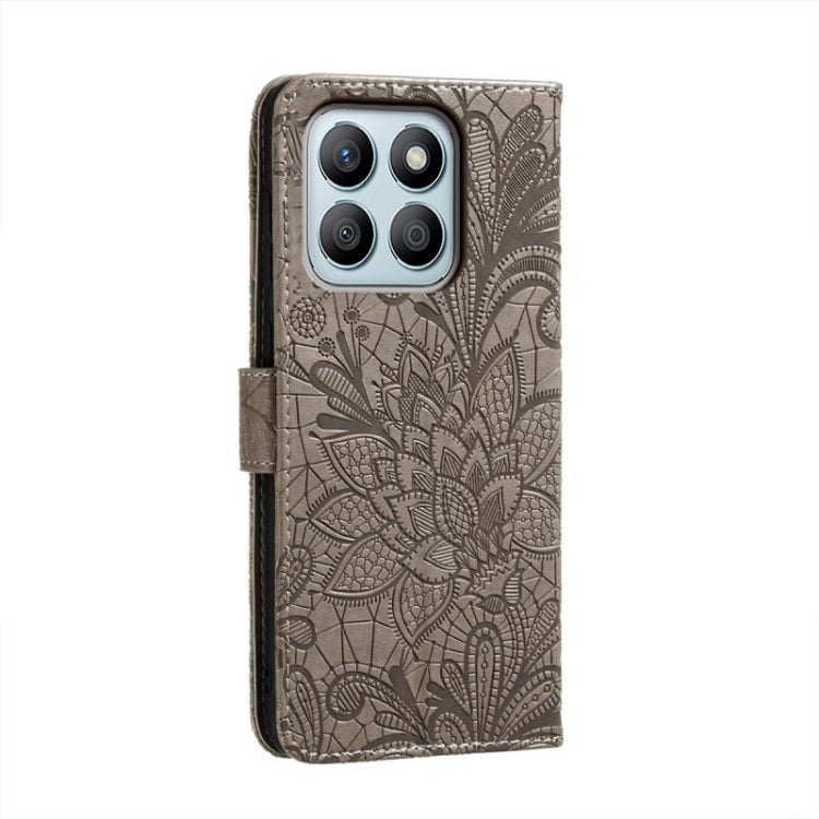 For Honor X8B Lace Flower Embossing Flip Leather Phone Case