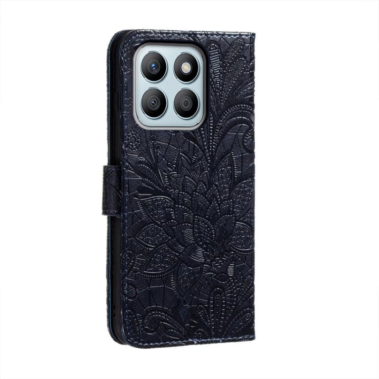 For Honor X8B Lace Flower Embossing Flip Leather Phone Case