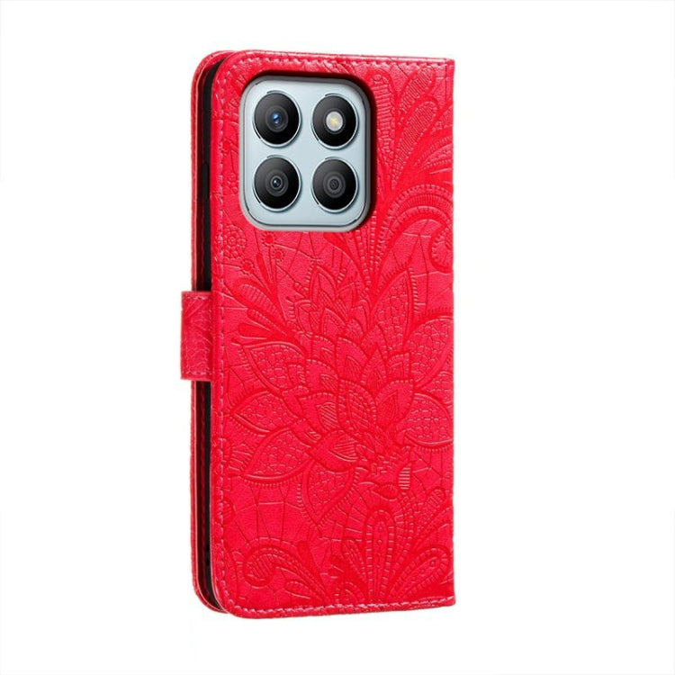 For Honor X8B Lace Flower Embossing Flip Leather Phone Case