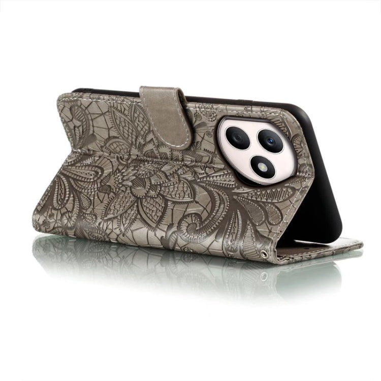For Honor X50i+ Lace Flower Embossing Flip Leather Phone Case