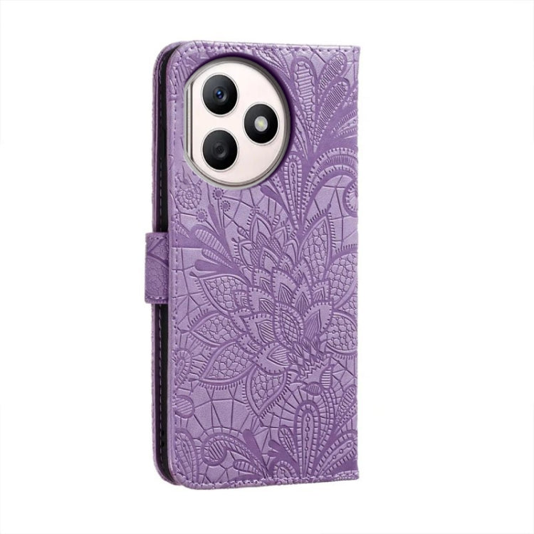 For Honor X50i+ Lace Flower Embossing Flip Leather Phone Case
