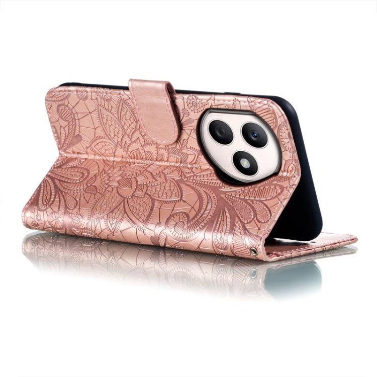 For Honor X50i+ Lace Flower Embossing Flip Leather Phone Case