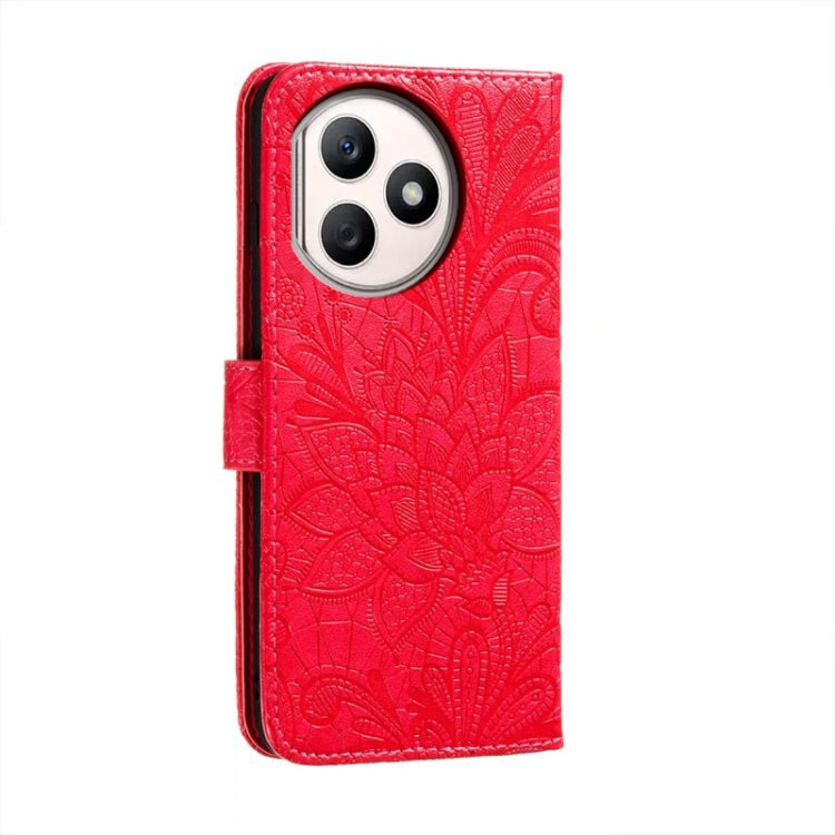 For Honor X50i+ Lace Flower Embossing Flip Leather Phone Case