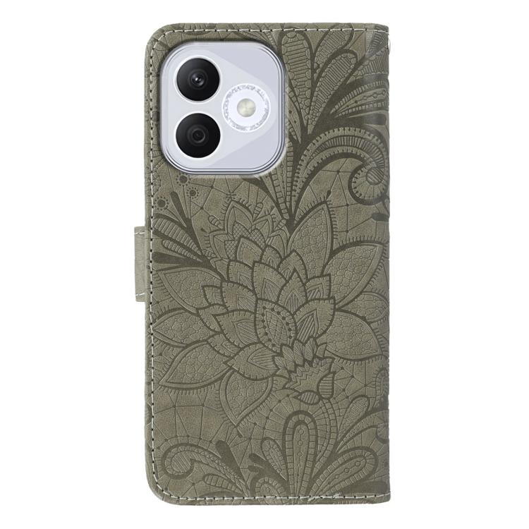 For Honor 400 Lite Global Lace Flower Embossing Flip Leather Phone Case