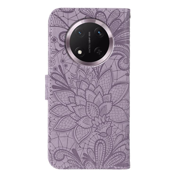 For Honor Magic7 Lite / X9c Lace Flower Embossing Flip Leather Phone Case