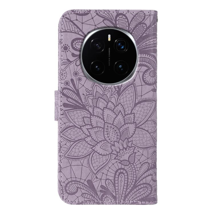 For Honor Magic7 Pro Lace Flower Embossing Flip Leather Phone Case