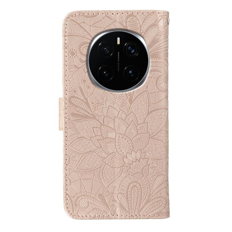 For Honor Magic7 Pro Lace Flower Embossing Flip Leather Phone Case