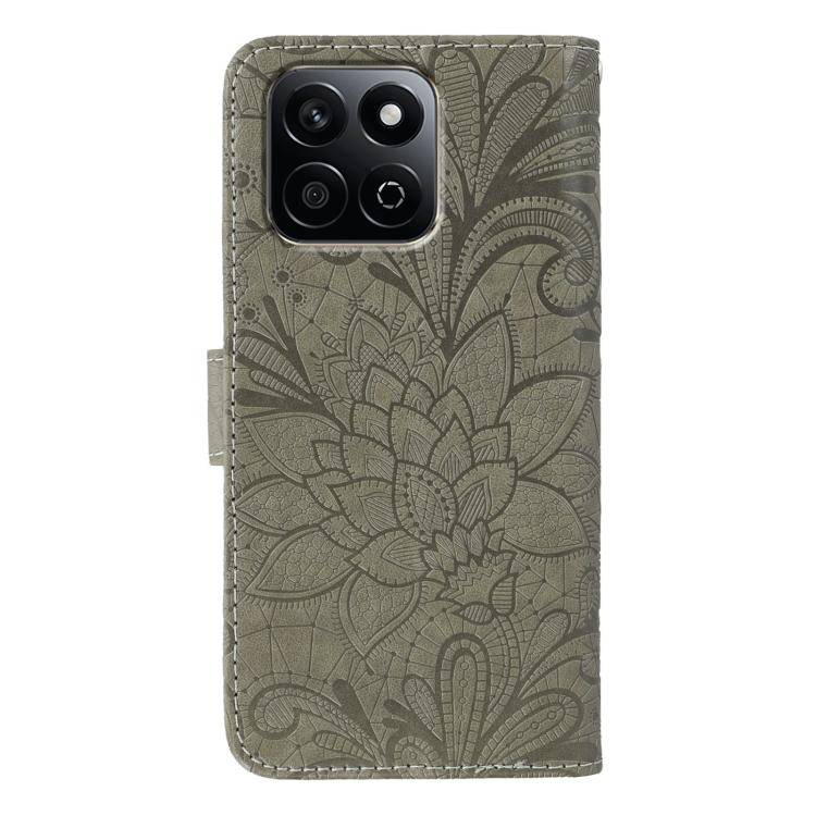 For Honor X7c / Play 60 Plus Lace Flower Embossing Flip Leather Phone Case