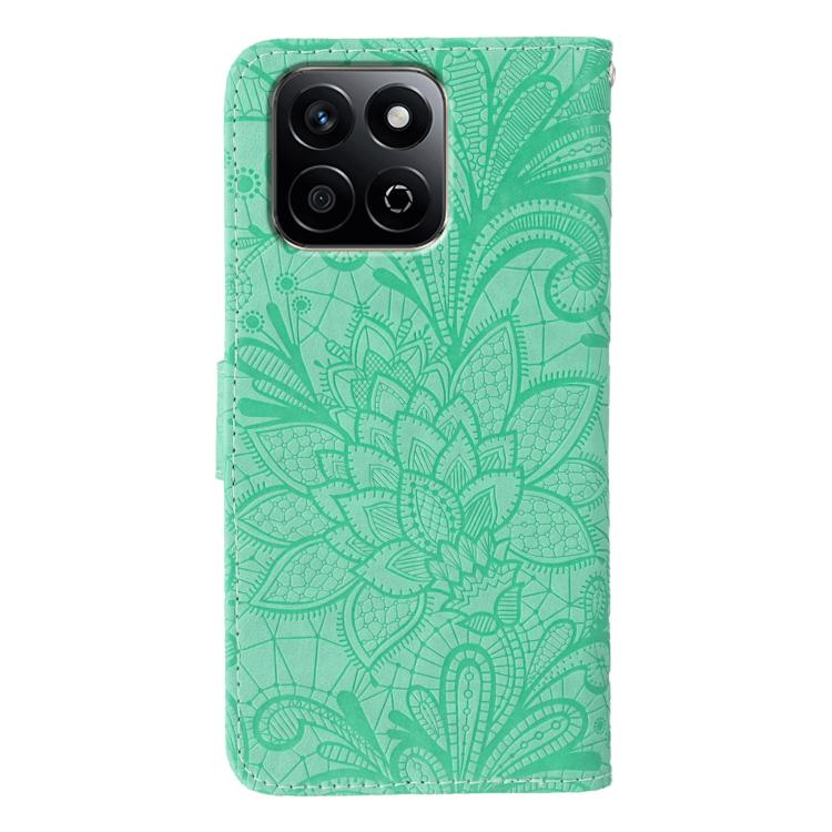For Honor X7c / Play 60 Plus Lace Flower Embossing Flip Leather Phone Case